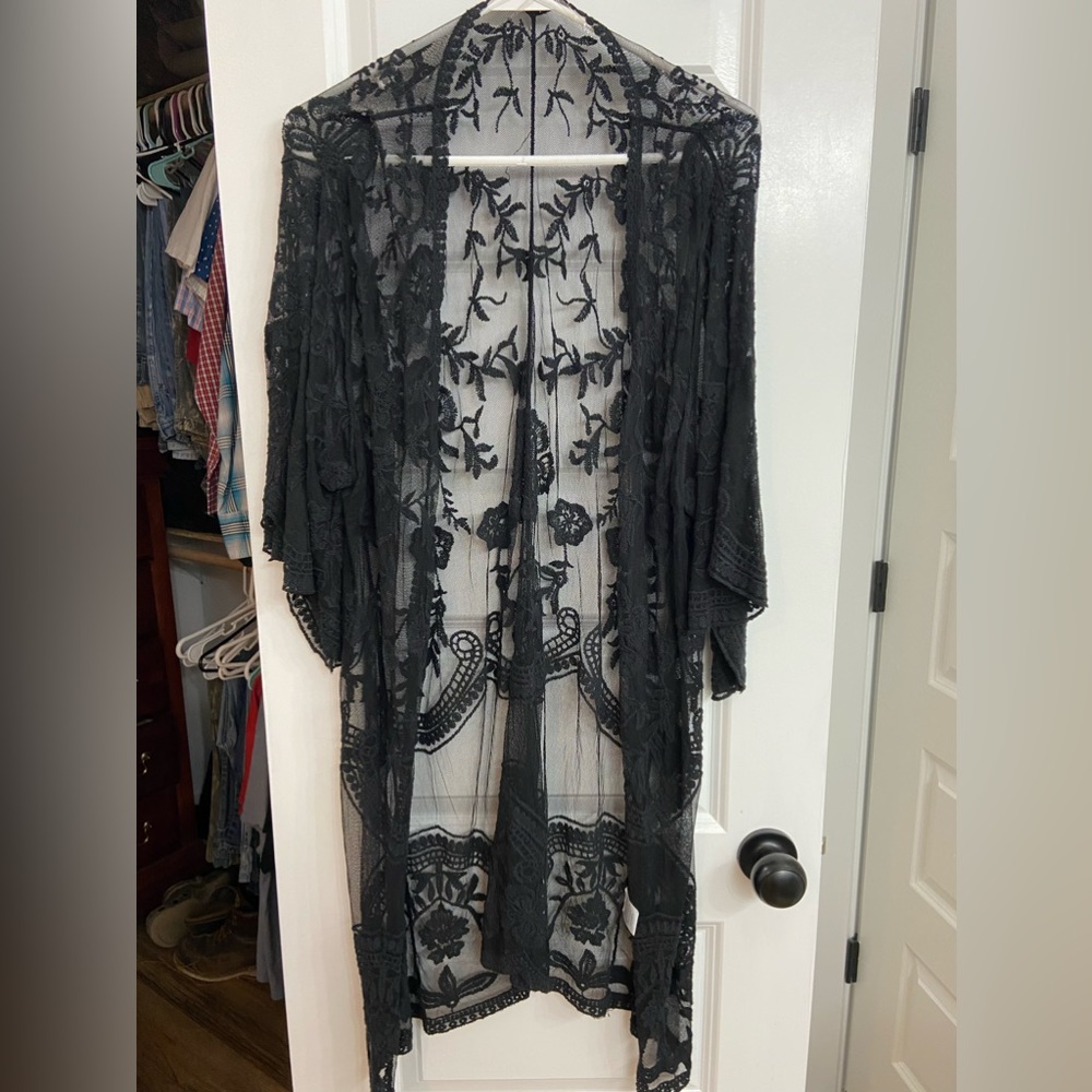 Black Lace Duster